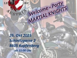 15  Welcome Party Martial Knights